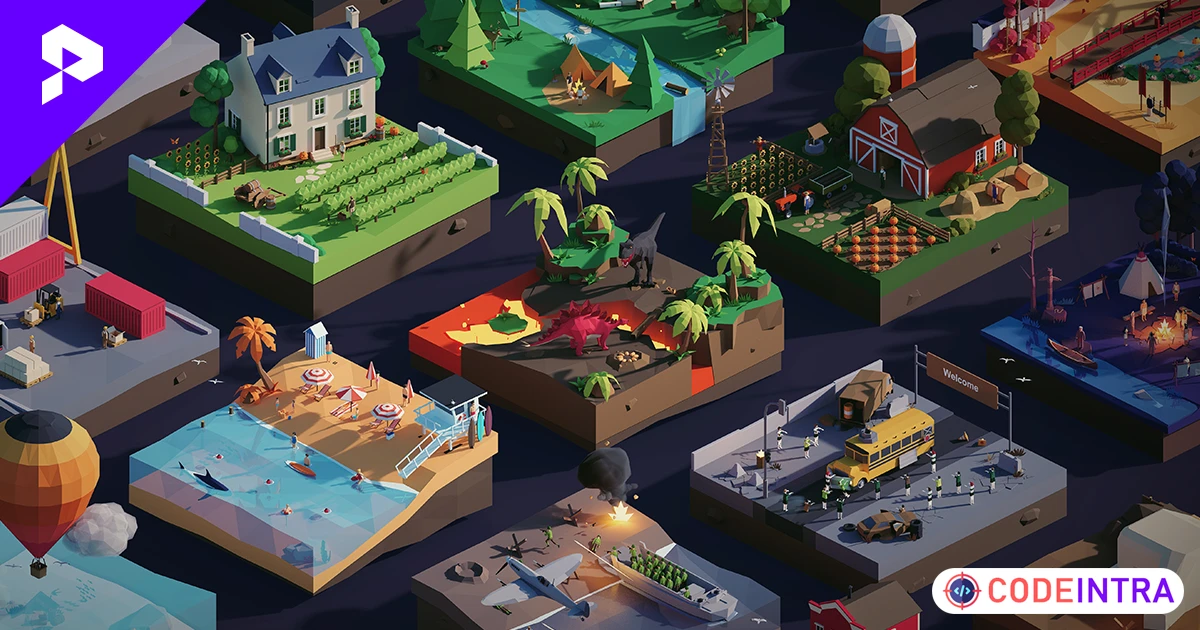 Low Poly Ultimate Pack | 3D Props | Unity Assets - Codeintra