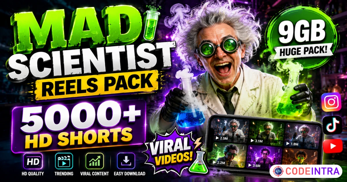 Product featured image MAD SCIENTIST Viral Shorts Pack - Codeintra