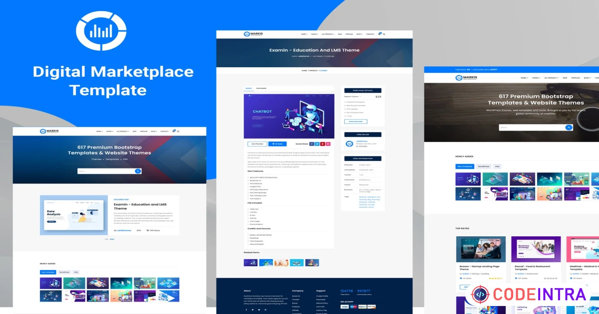 Markis - Digital Marketplace Template - Codeintra