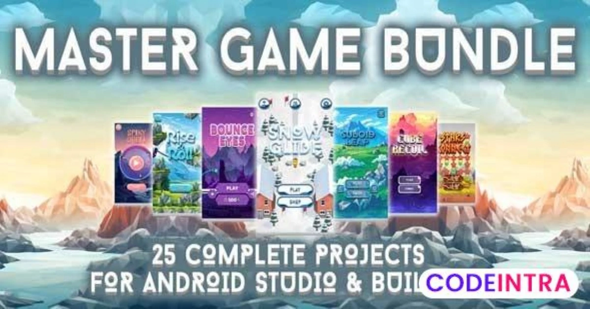 Master Game Bundle 25 Complete Projects for Androi - Codeintra