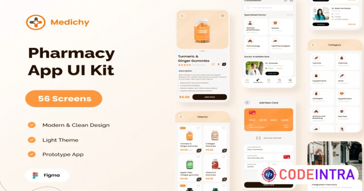 Medhicine Pharmacy App Premium Design - Codeintra