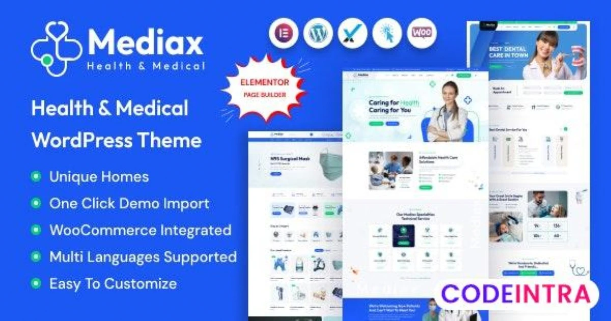 Mediax - Health & Medical WordPress Theme - Codeintra