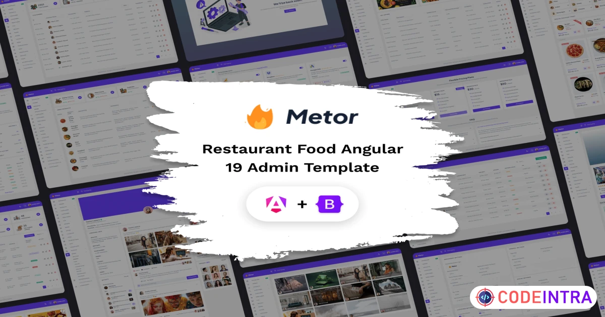 Metor - Angular 19 Food POS Admin Template - Codeintra