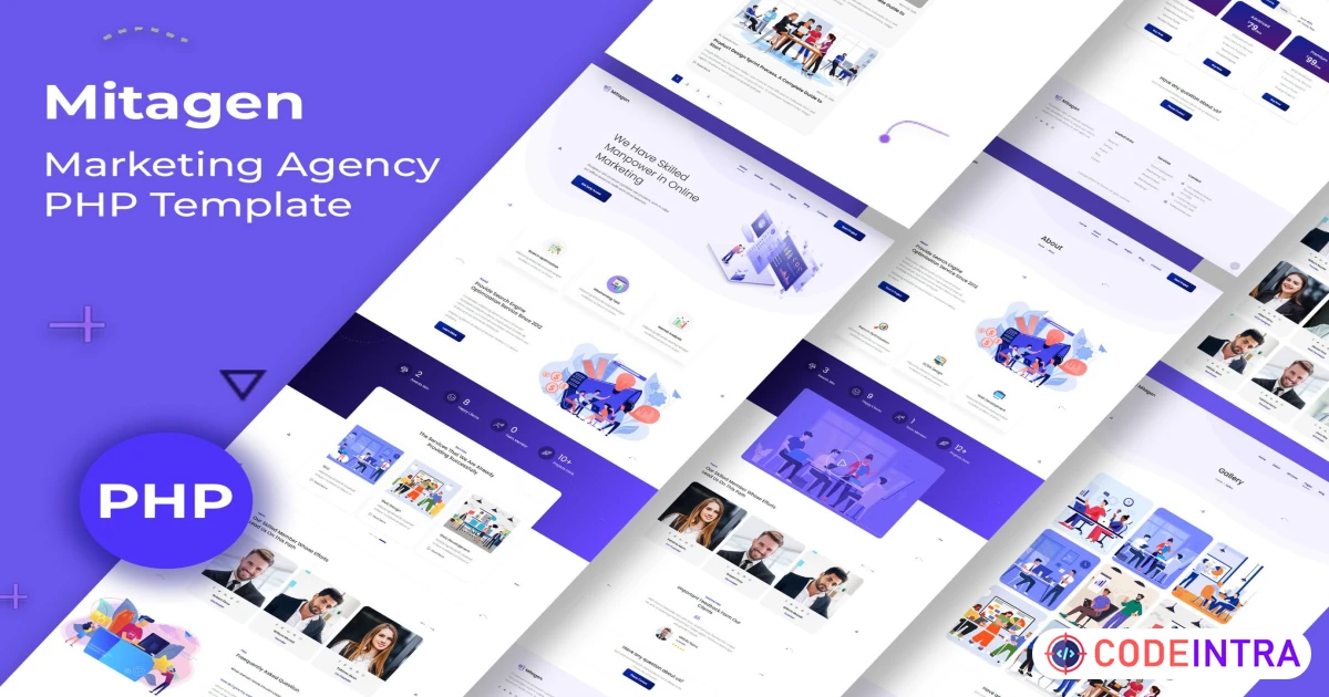 Mitagen - SEO / Marketing Agency PHP Template - Codeintra