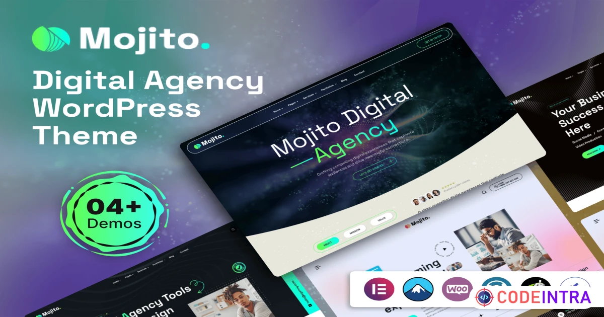 Mojito - Digital Agency WordPress Theme - Codeintra