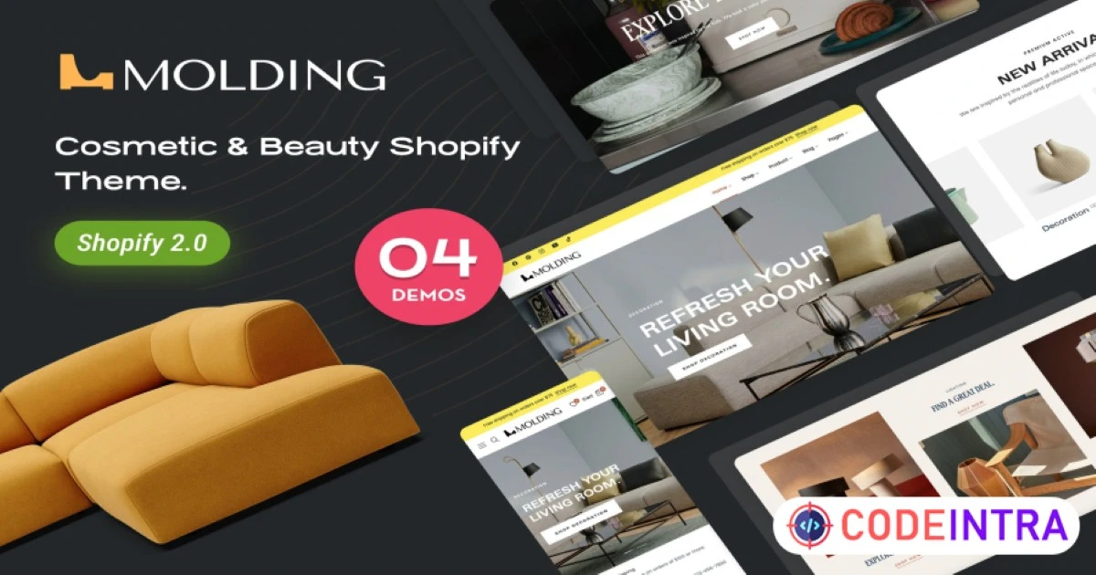 Molding - Modern Interior Decoration Shopify Theme - Codeintra