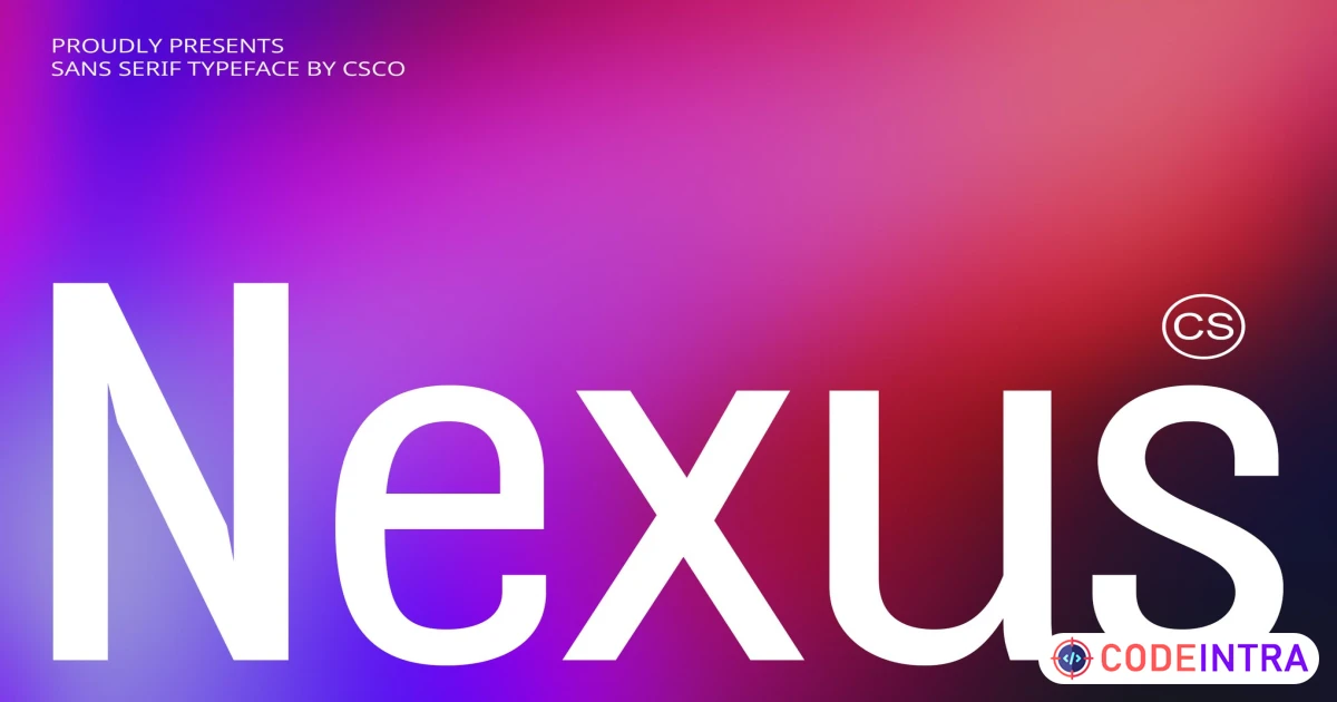 Nexus – Contemporary Font Luxury Fonts Premium - Codeintra