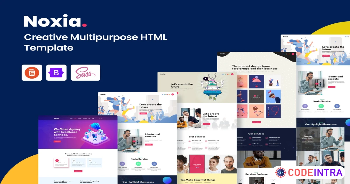 Noxia - Creative Multipurpose HTML Template - Codeintra