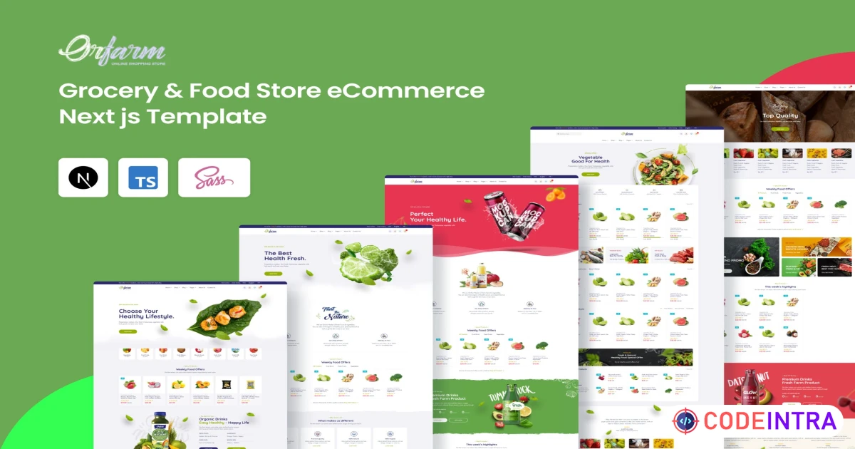 Orfarm - Grocery eCommerce Next js Template - Codeintra