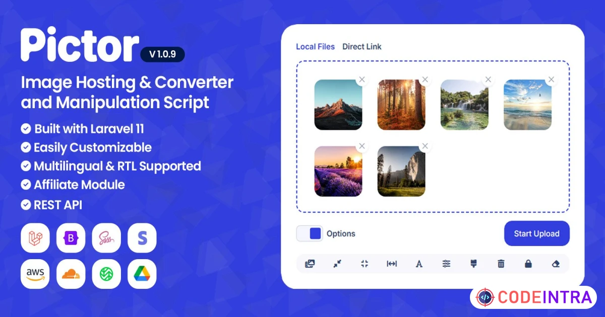 Pictor - Image Hosting And Converter Script
 - Codeintra