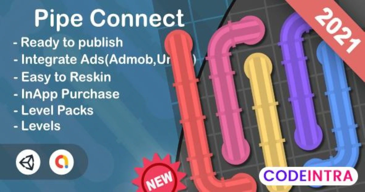 Pipe Connect(Unity Game+Admob+iOS+Android) - Codeintra