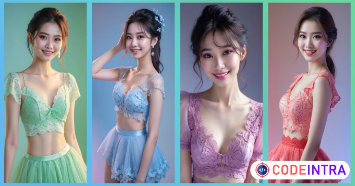 Playful Thai Woman Full HD AI Images for Social Media Influencers Pack of 100+ & 45+ Bonus  & 4 Banners Images - Codeintra