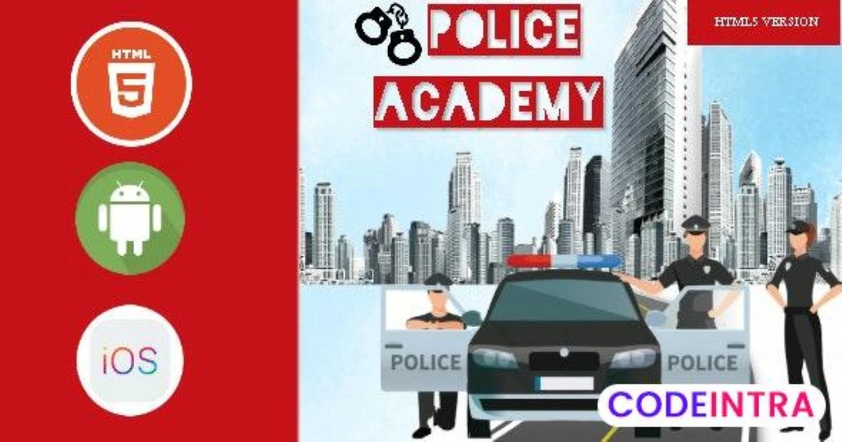 Police Academy - HTML5 Game - HTML5 Website - Codeintra