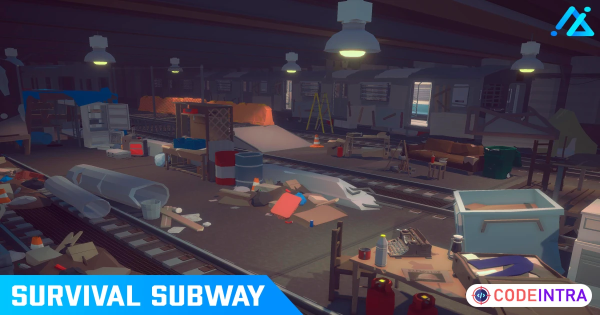 Product featured image POLY - Survival Subway Unity Assets Premium Quality - Codeintra