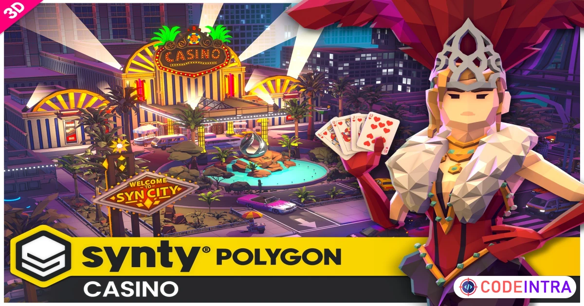 POLYGON - Casino - Low Poly 3D Art by Synty | 3D Environments | Unity Assets - Codeintra
