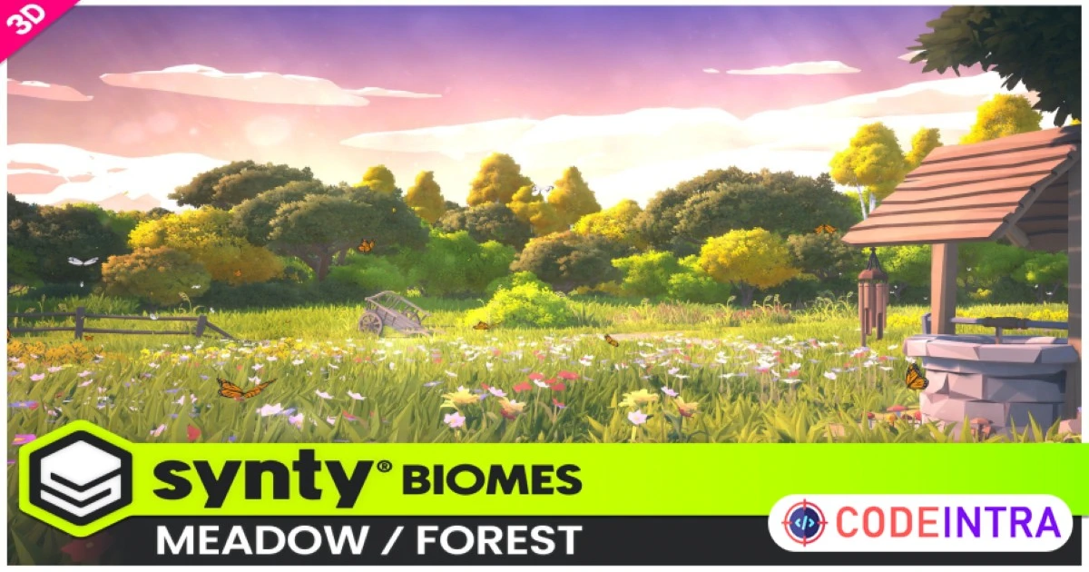 POLYGON Meadow Forest - Nature Biomes - Low Poly 3D Art by Synty | 3D Trees | Unity Assets - Codeintra
