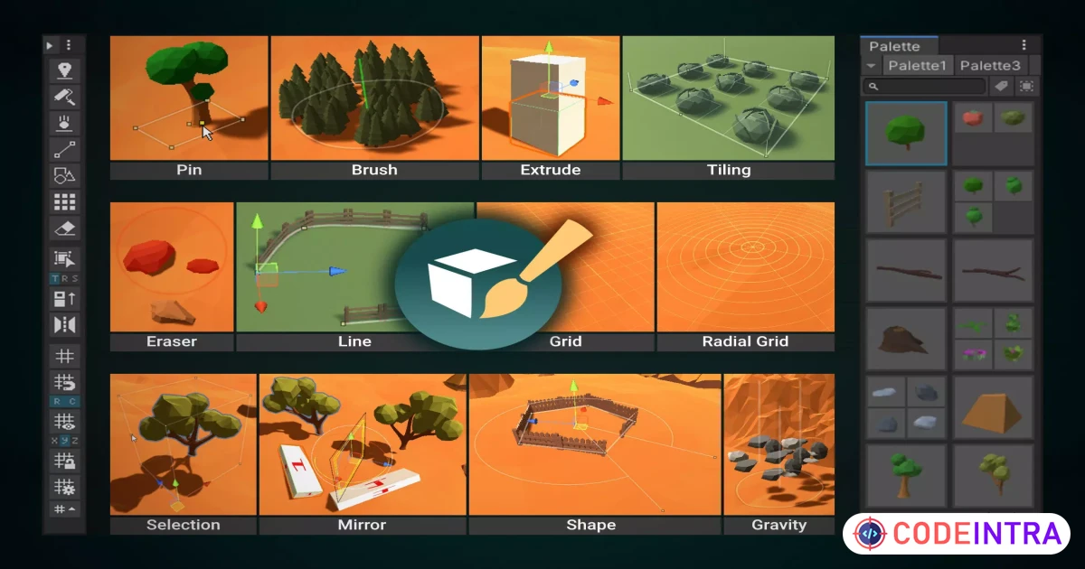 Prefab World Builder | Level Design | Unity Assets - Codeintra