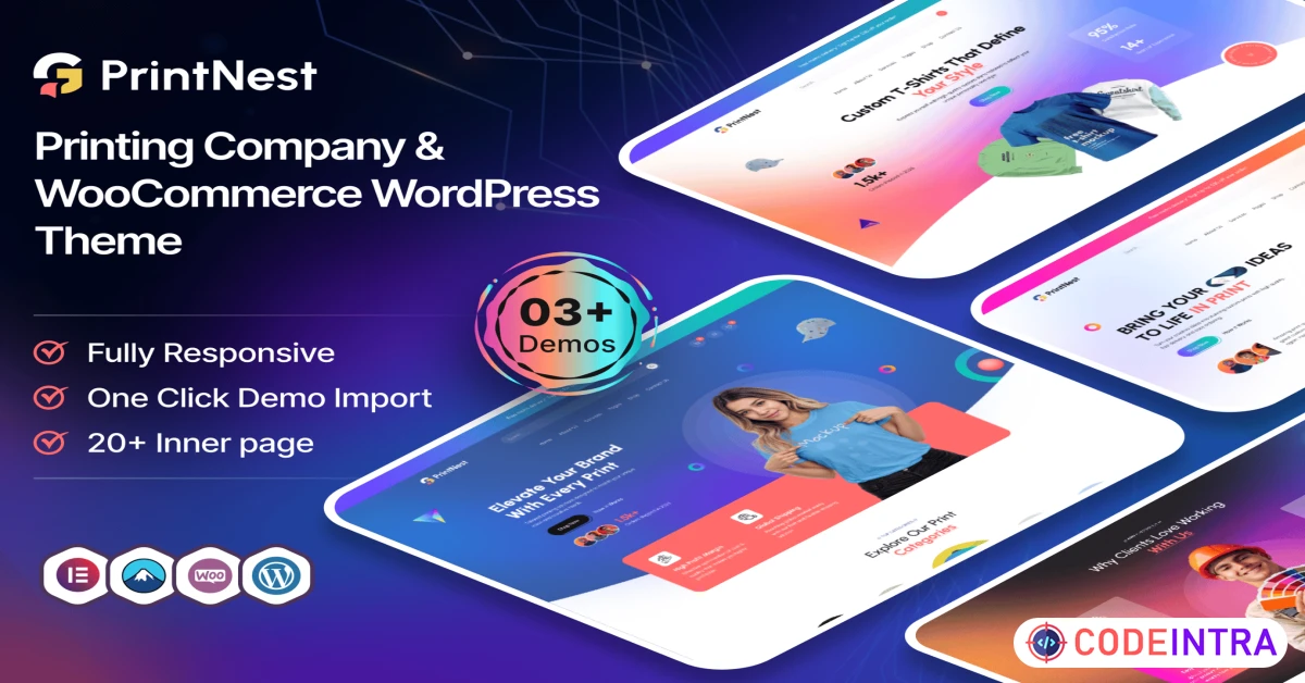 Product featured image PrintNest – Printing Company WordPress Theme - Codeintra