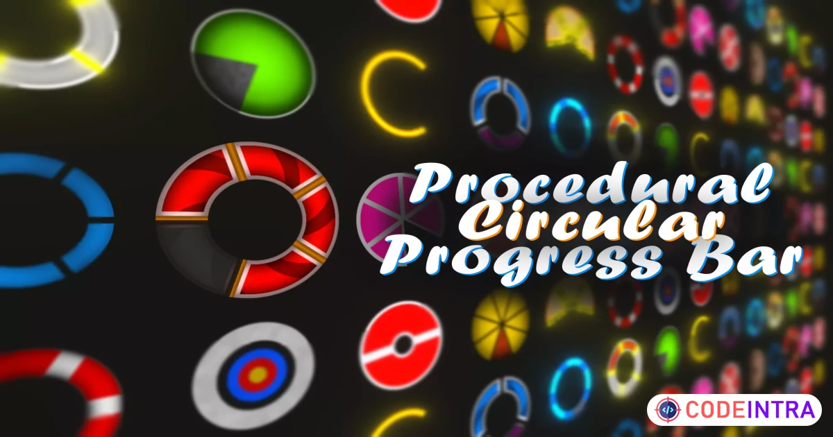 Procedural Circular Health and Progress Bars Pro | GUI Tools | Unity Assets - Codeintra