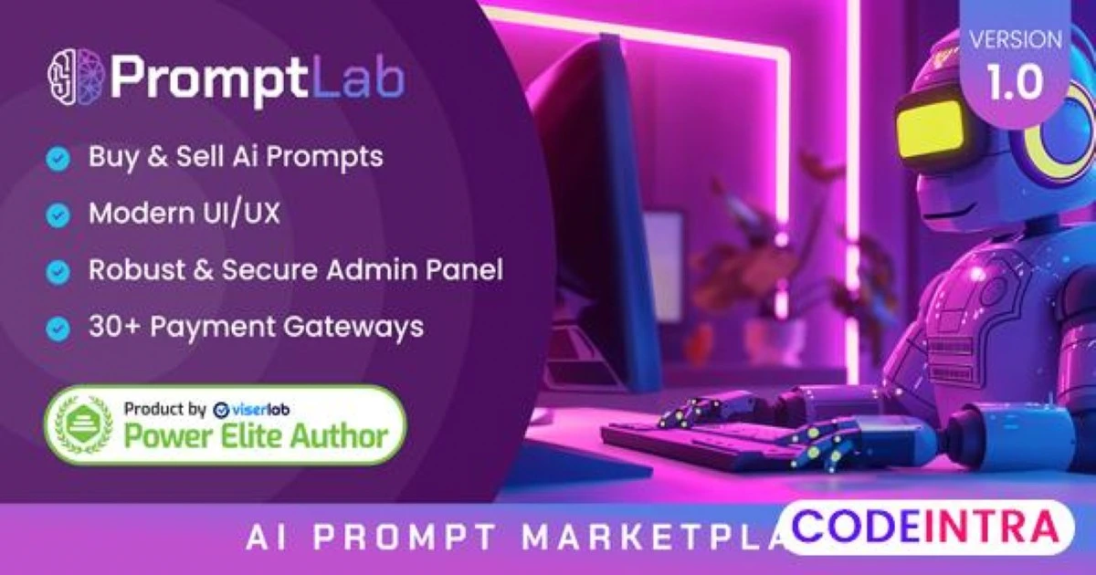 PromptLab - AI Prompt Marketplace - Codeintra
