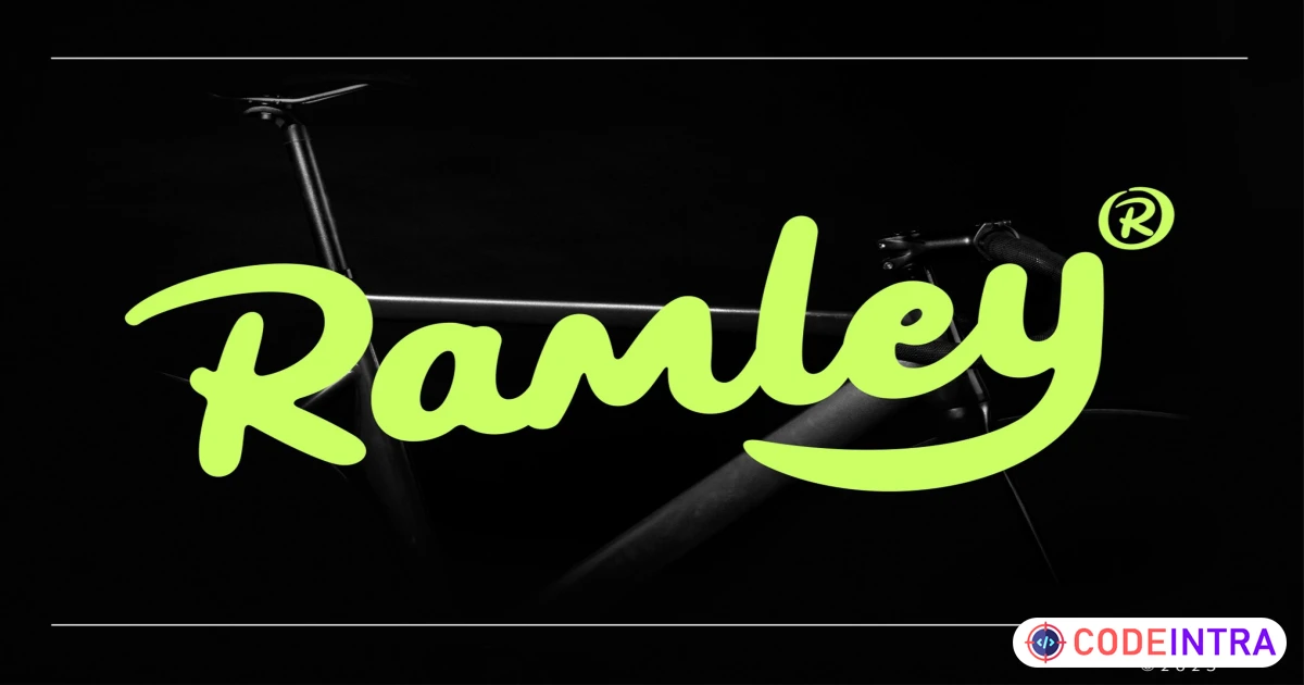 Ramley - Elegant and Handwritten Font - OTF and TTF - Codeintra