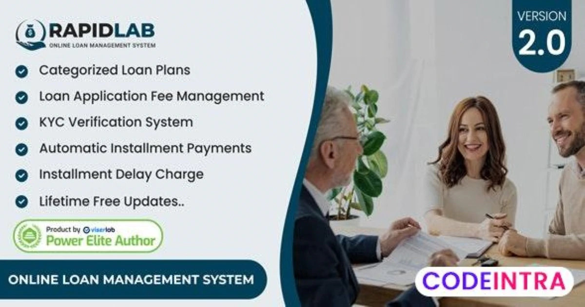 RapidLab - Online Loan Management System - Codeintra