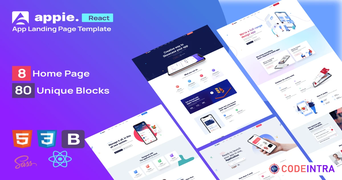 React Website Template - Codeintra