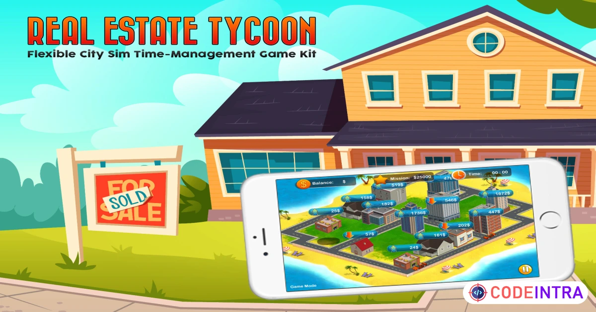 Real Estate Tycoon! City Sim Game Kit | Packs | Unity Assets - Codeintra