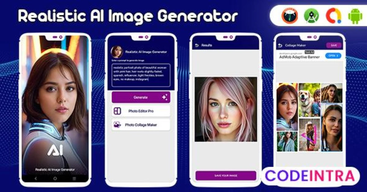 Realistic AI Image Generator, AI Art Generator, Fa - Codeintra