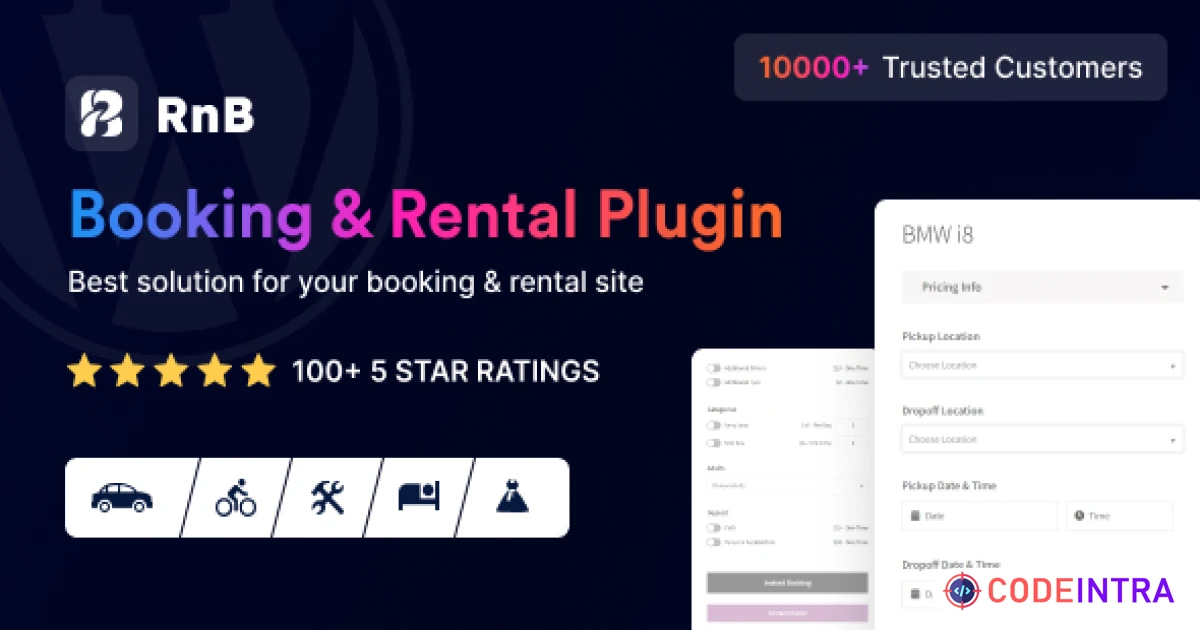 RnB - WooCommerce Booking & Rental Plugin - Codeintra