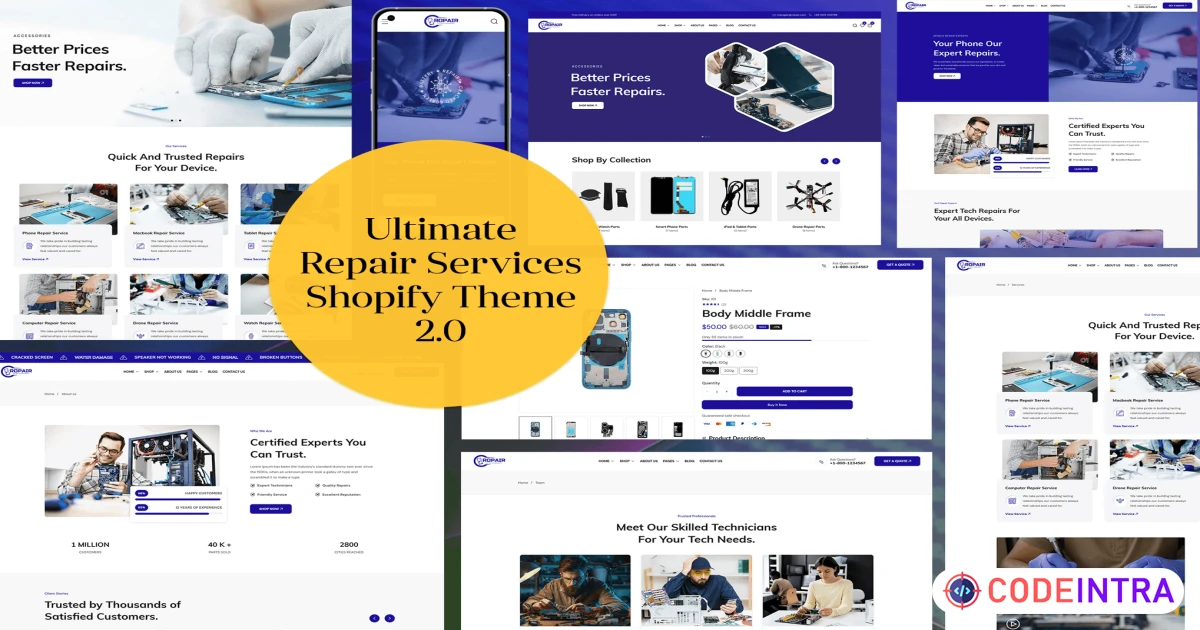 Ropair - Phone Computer & Electronics Repair Theme - Codeintra