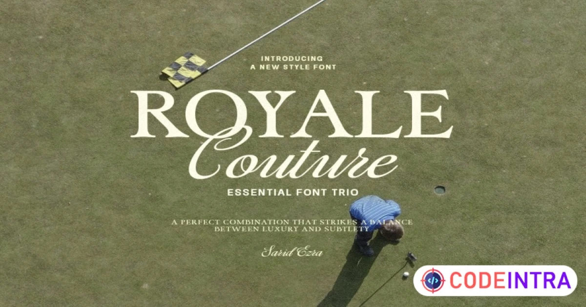 Royale Couture - Essential Font Trio - Codeintra