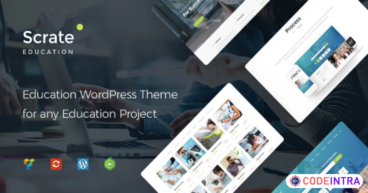 Scrate - Education and Teaching Online Courses WordPress Theme - Codeintra
