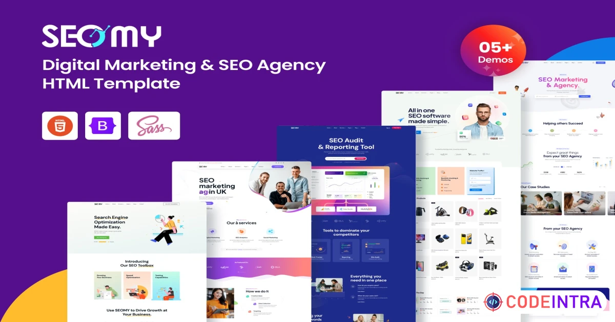 SEOMY - Digital Marketing Agency Html Template - Codeintra