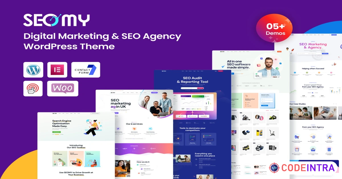 Seomy - Digital Marketing WordPress Theme - Codeintra