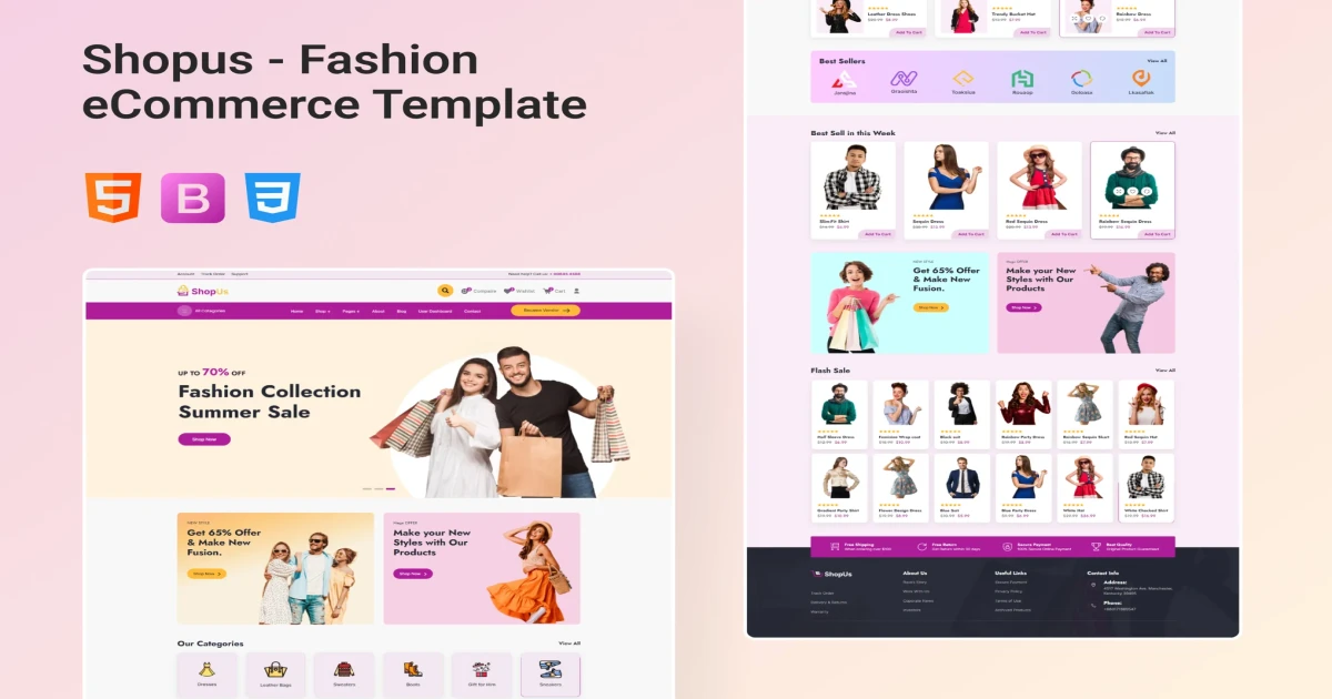 Shopus- bootstrap 5 html ecommerce - Codeintra
