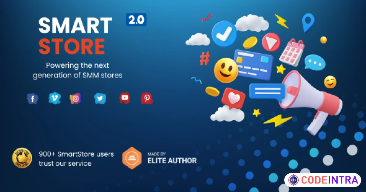 SmartStore - SMM Store Script - Codeintra