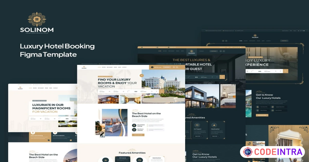 Solinom - Hotel Booking Figma Template - Codeintra