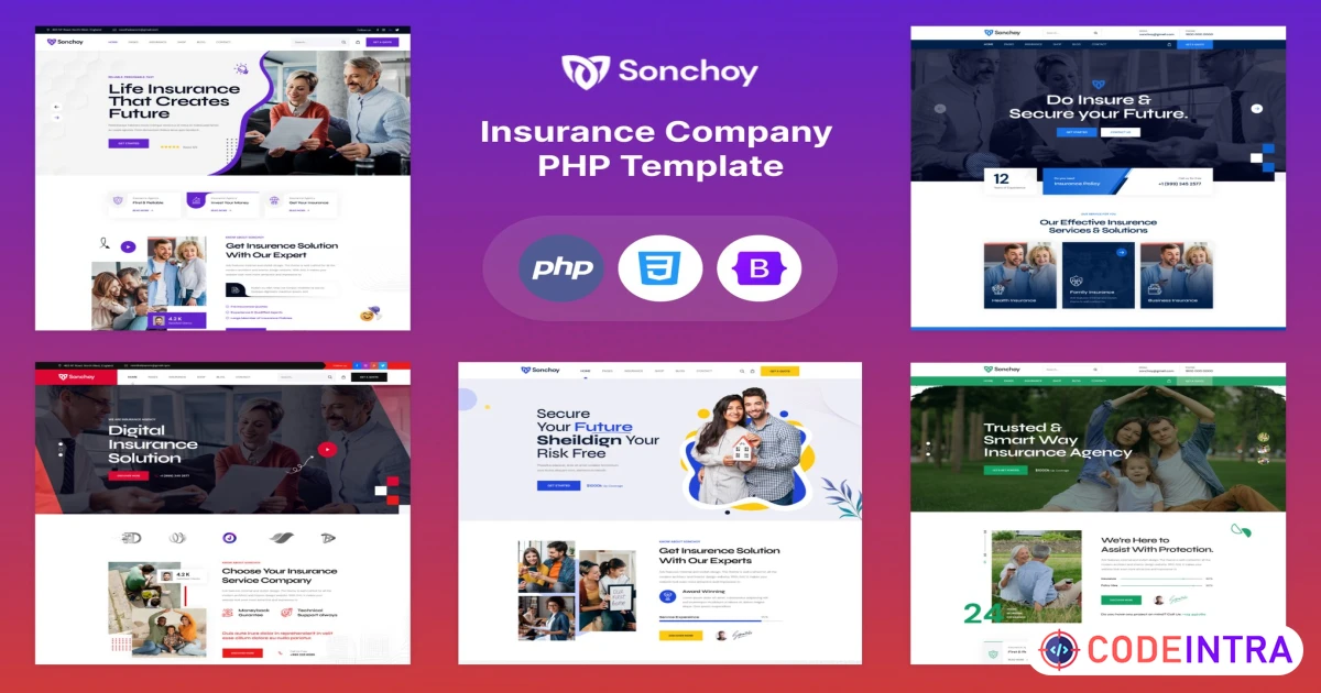 Sonchoy - Insurance Company PHP Template - Codeintra
