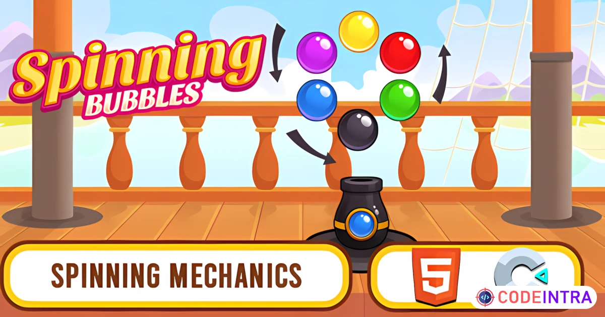 Spinning Bubbles bubble shooter HTML5 Game - Codeintra