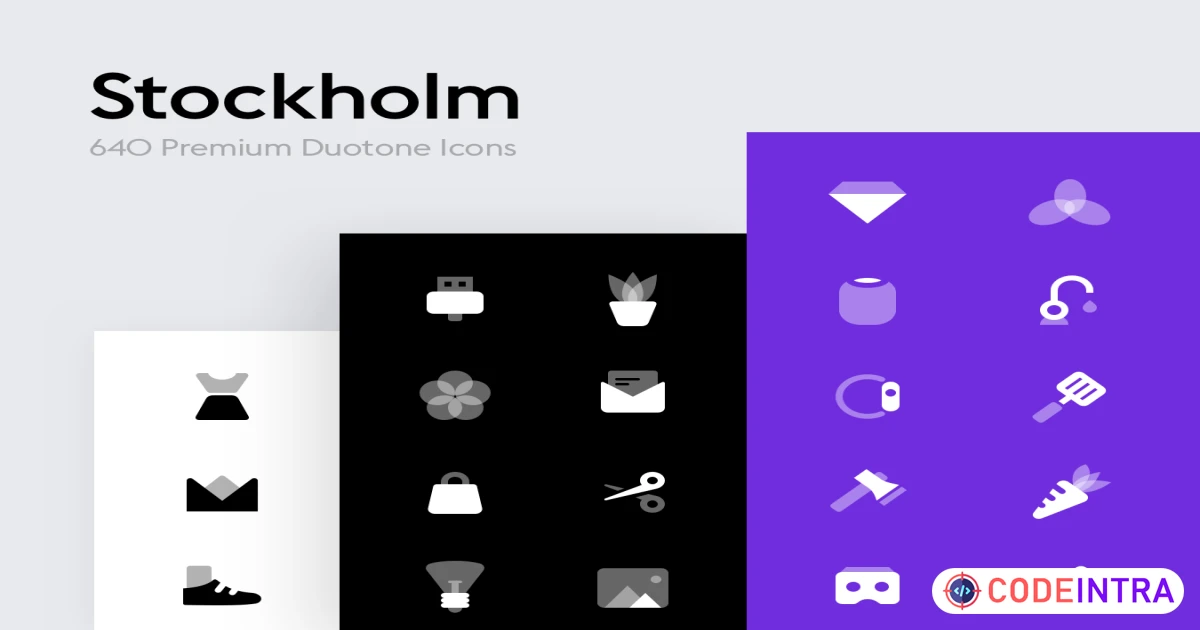 Stockholm Premium Icons - Figma Resources - Codeintra