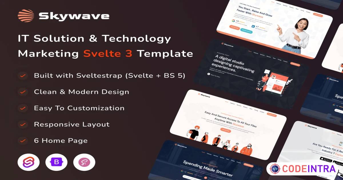 Svelte IT Solution Technology Marketing - Skywave - Codeintra