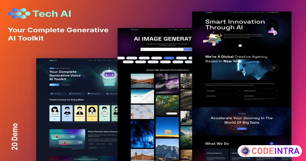 TechAI - AI Writer & Copywriting Multipurpose VUE. - Codeintra