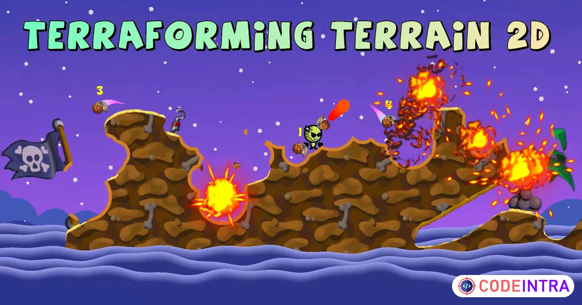 Terraforming Terrain 2D | Terrain | Unity Assets - Codeintra