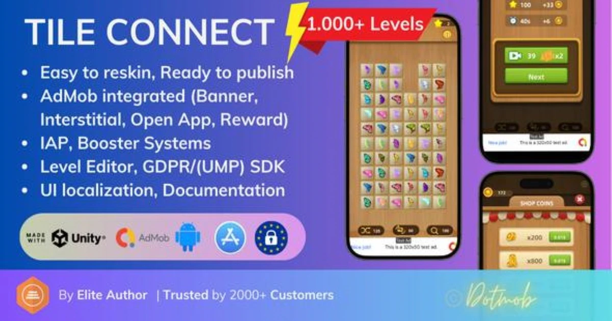 Tile Connect - Unity Complete Game - Codeintra