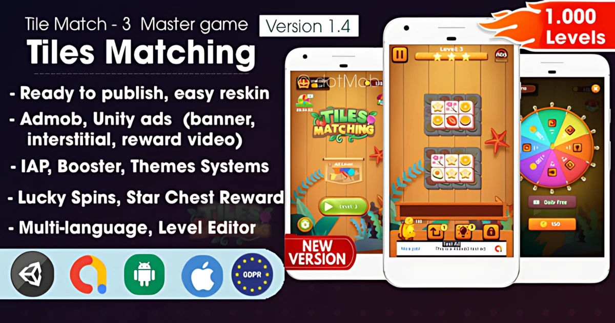 Tiles Matching - Unity Complete Project - Trending - Codeintra
