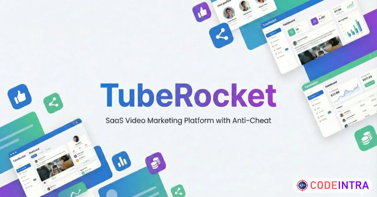 Product featured image TubeRocket - SaaS Video Marketing script
 - Codeintra