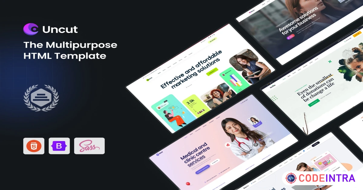 Uncut - The Multipurpose HTML5 Template - Codeintra