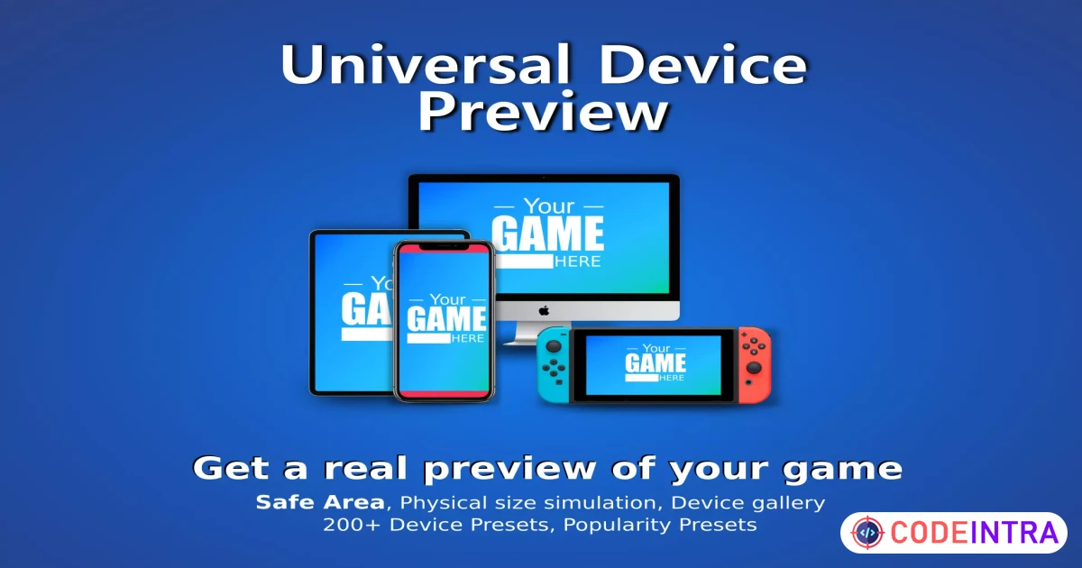 Universal Device Preview | Utilities Tools | Unity Assets - Codeintra