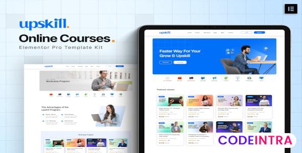 Upskill - Online Course Elementor Pro Template Kit
